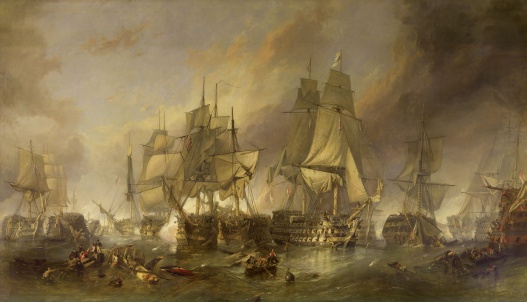 Seeschlachten - Motiv Bilder Gemälde - Seeschlacht von Trafalgar