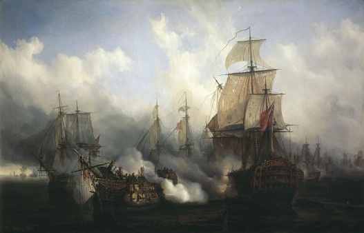 Seeschlachten - Motiv Bilder Gemälde - Seeschlacht von Trafalgar