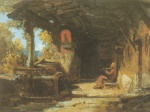 Carl Spitzweg  - Bilder Gemälde - Abendfrieden