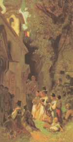 Carl Spitzweg  - paintings - Andacht im Freien