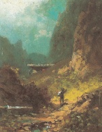 Carl Spitzweg  - Bilder Gemälde - Auf dem Weg zur Alm