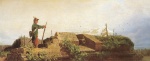 Carl Spitzweg  - Bilder Gemälde - Auf der Bastei