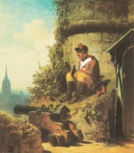 Carl Spitzweg  - Peintures - Sur le Bastion