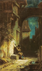 Carl Spitzweg  - Bilder Gemälde - Das Auge des Gesetzes