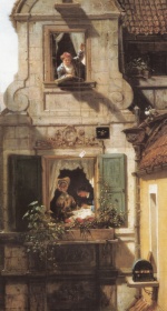 Carl Spitzweg  - paintings - Der abgefangene Liebesbrief