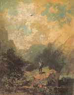 Carl Spitzweg  - Bilder Gemälde - Der Adlerjäger