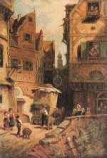 Carl Spitzweg  - Bilder Gemälde - Der Bärenführer