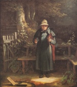 Carl Spitzweg  - Bilder Gemälde - Der Brunnengast