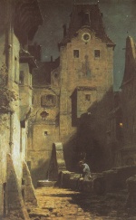 Carl Spitzweg  - paintings - Der eingesschlafene Wächter