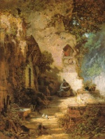 Carl Spitzweg  - Bilder Gemälde - Der Einsiedler