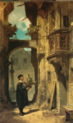 Carl Spitzweg  - paintings - Der Gratulant