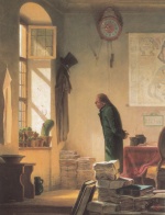 Carl Spitzweg  - Bilder Gemälde - Der Kaktusliebhaber