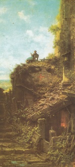 Carl Spitzweg  - Peintures - L’ermite sur les hauteurs