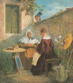 Carl Spitzweg  - Bilder Gemälde - Der Liebesbrief