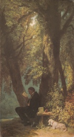 Carl Spitzweg  - Bilder Gemälde - Der Lieblingsplatz