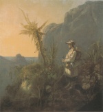 Carl Spitzweg  - Bilder Gemälde - Der Naturforscher in den Tropen