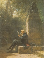 Carl Spitzweg  - Bilder Gemälde - Der Philosoph