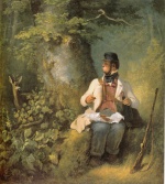 Carl Spitzweg  - Bilder Gemälde - Der Sonntagsjäger