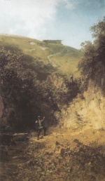 Carl Spitzweg  - Bilder Gemälde - Der Urlauber