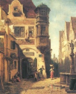 Carl Spitzweg  - paintings - Der verliebte Provisor