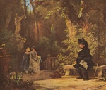 Carl Spitzweg  - Bilder Gemälde - Der Witwer