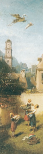 Carl Spitzweg  - Bilder Gemälde - Des Sängers Lohn