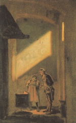 Carl Spitzweg  - Bilder Gemälde - Die beiden Alchimisten