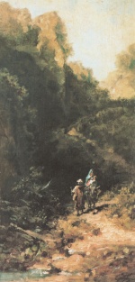 Carl Spitzweg  - paintings - Die Flucht nach Ägypten