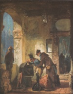 Carl Spitzweg  - paintings - Die päpstliche Zollwache