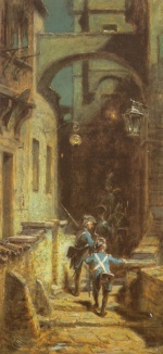 Carl Spitzweg  - Bilder Gemälde - Die Scharwache