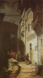 Carl Spitzweg  - paintings - Die Scharwache