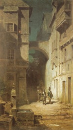 Carl Spitzweg  - Bilder Gemälde - Die Scharwache