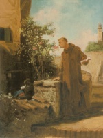 Carl Spitzweg  - Bilder Gemälde - Frühlingsahnen