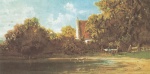 Carl Spitzweg  - paintings - Gehöft am Teich