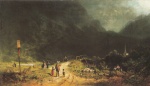 Carl Spitzweg  - Bilder Gemälde - Kirchgang