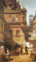 Carl Spitzweg  - Bilder Gemälde - Kunst und Wissenschaft