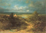Carl Spitzweg  - Bilder Gemälde - Landschaft mit Ruine