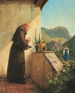 Carl Spitzweg  - Bilder Gemälde - Liebessehnsucht