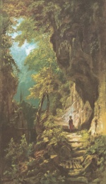 Carl Spitzweg  - Peintures - Fille en forêt