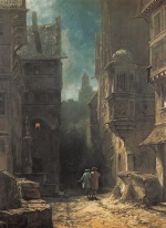 Carl Spitzweg  - Peintures - Retour nocturne