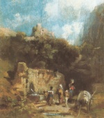 Carl Spitzweg  - Peintures - Halte à la source