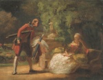 Carl Spitzweg  - Peintures - Couple rococo