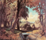 Carl Spitzweg  - Bilder Gemälde - Romantische Landschaft