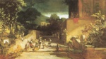 Carl Spitzweg  - Bilder Gemälde - Saltarello in Neapel