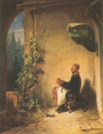 Carl Spitzweg  - Bilder Gemälde - Schildwache