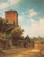 Carl Spitzweg  - Bilder Gemälde - Schildwache