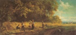 Carl Spitzweg  - paintings - Schnitterinnen am Waldrand