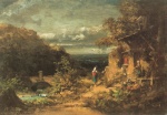 Carl Spitzweg  - Bilder Gemälde - Sennerin und Einsiedler