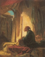 Carl Spitzweg  - paintings - Sitzender Türke