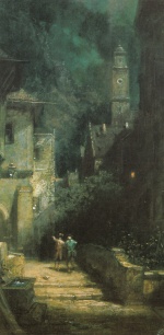 Carl Spitzweg  - paintings - Späte Heimkehr